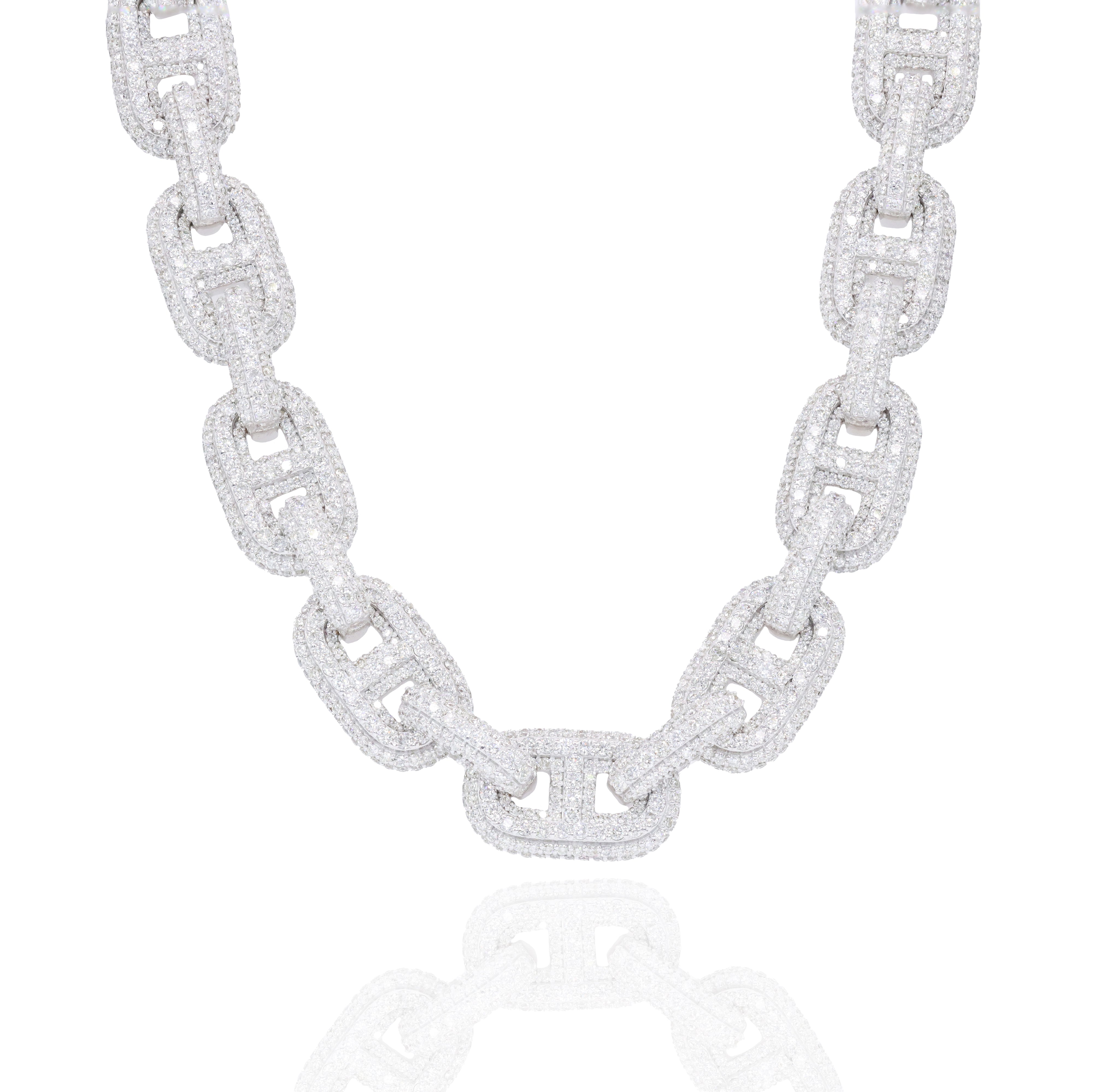 13mm Gucci Link Diamond Chain