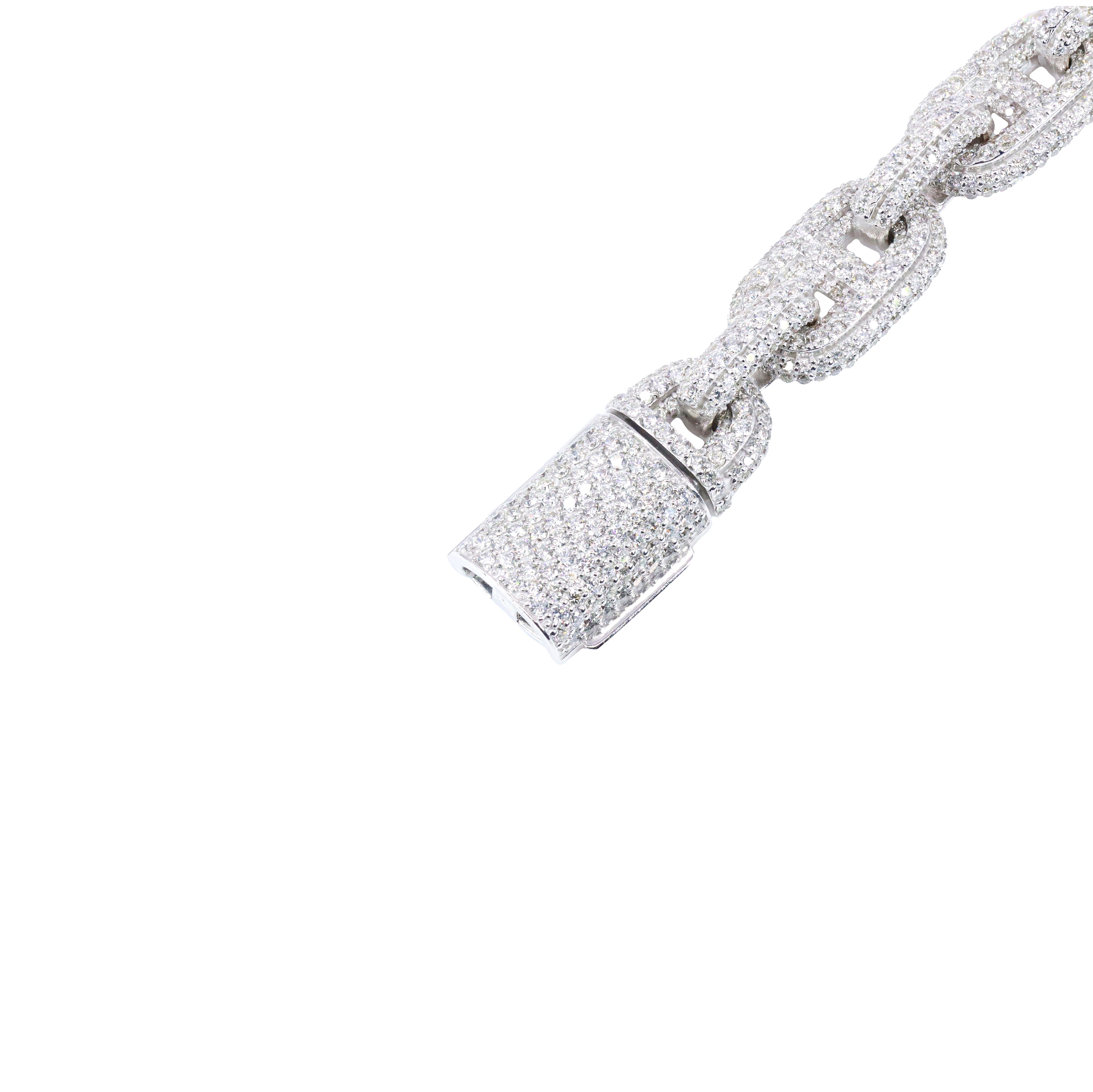 13mm Gucci Link Diamond Chain