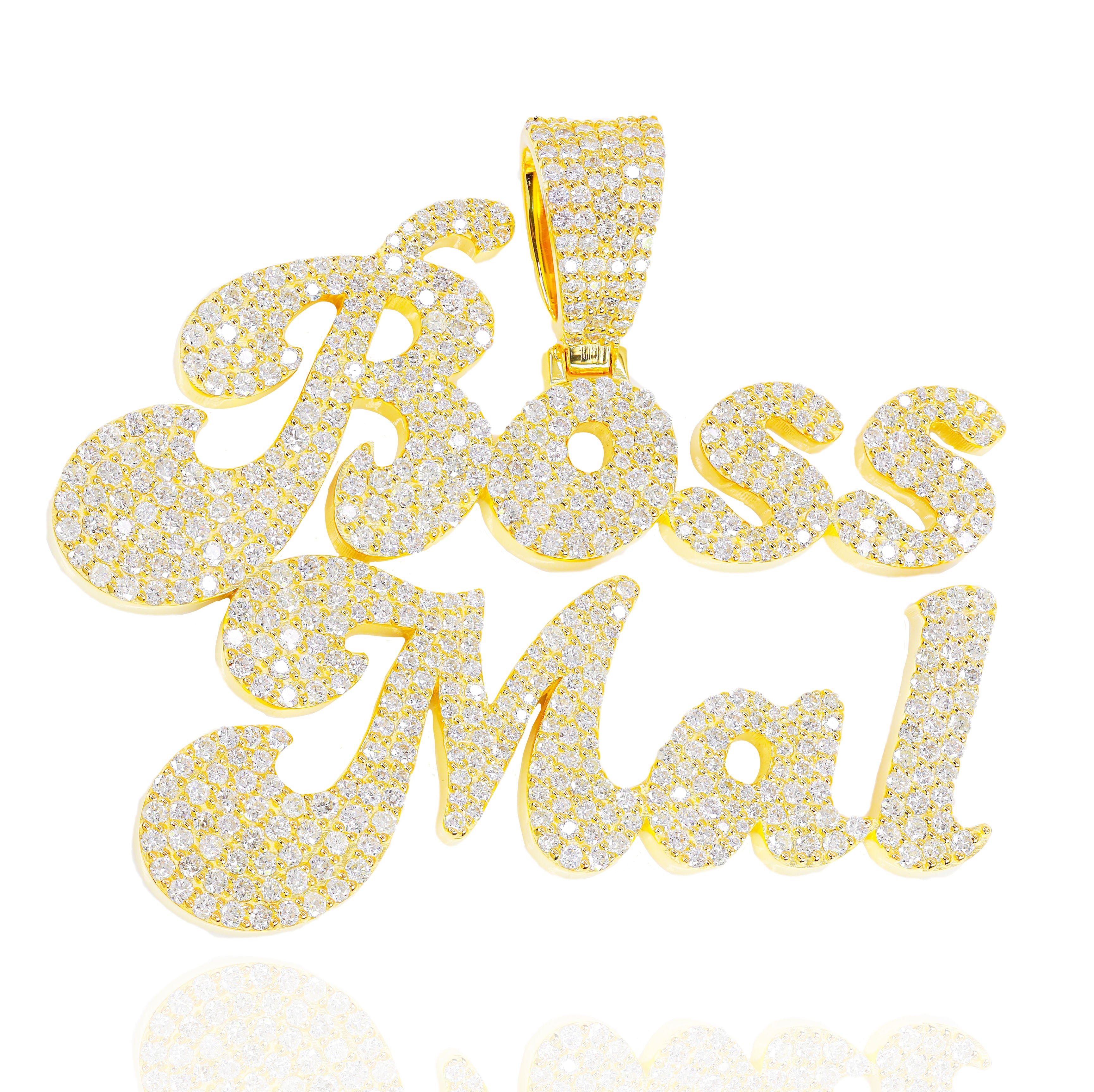 Custom Design Deposit - Bubbly Letter Open Style Diamond Pendant