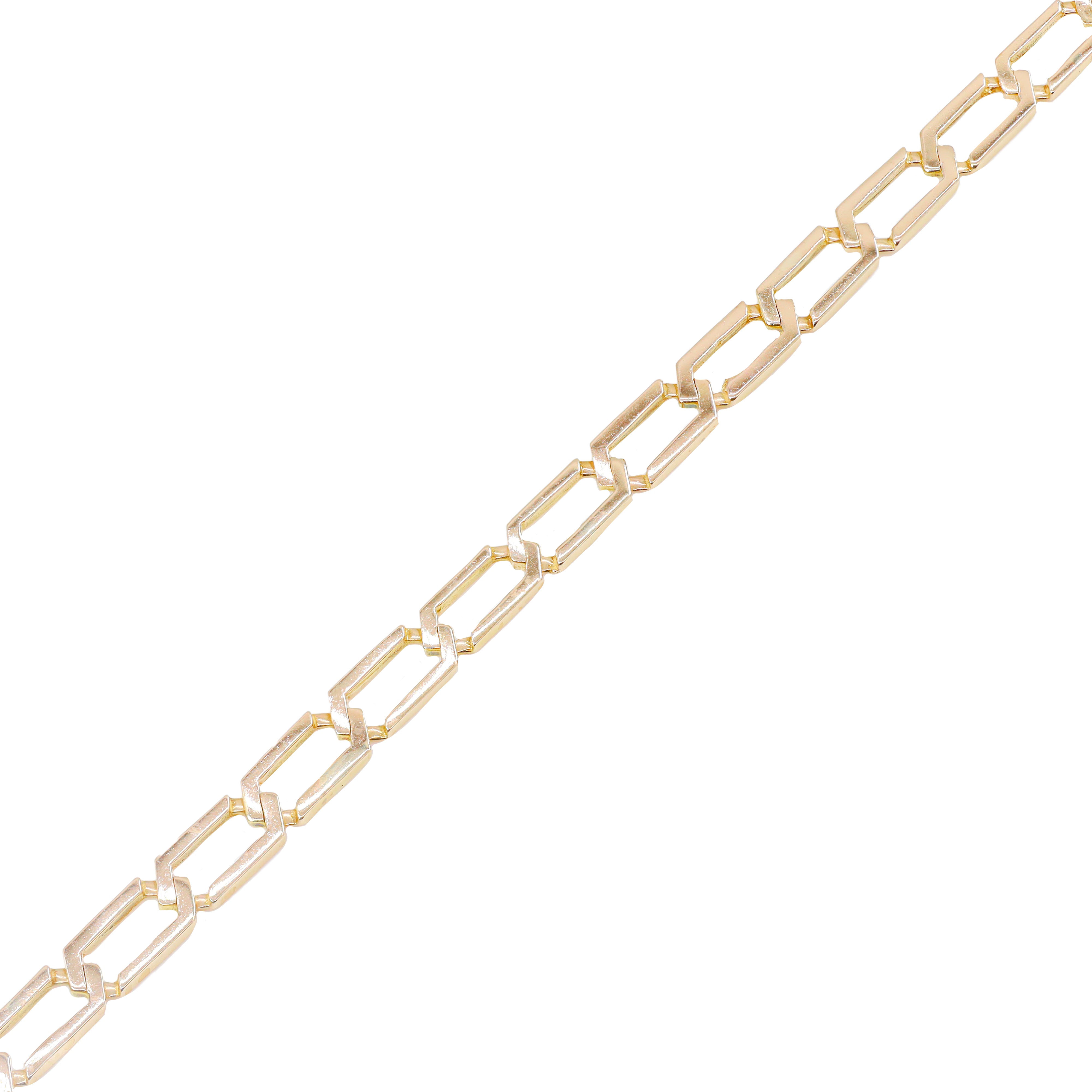 10KT Yellow Gold Paper Clip Gold Chain