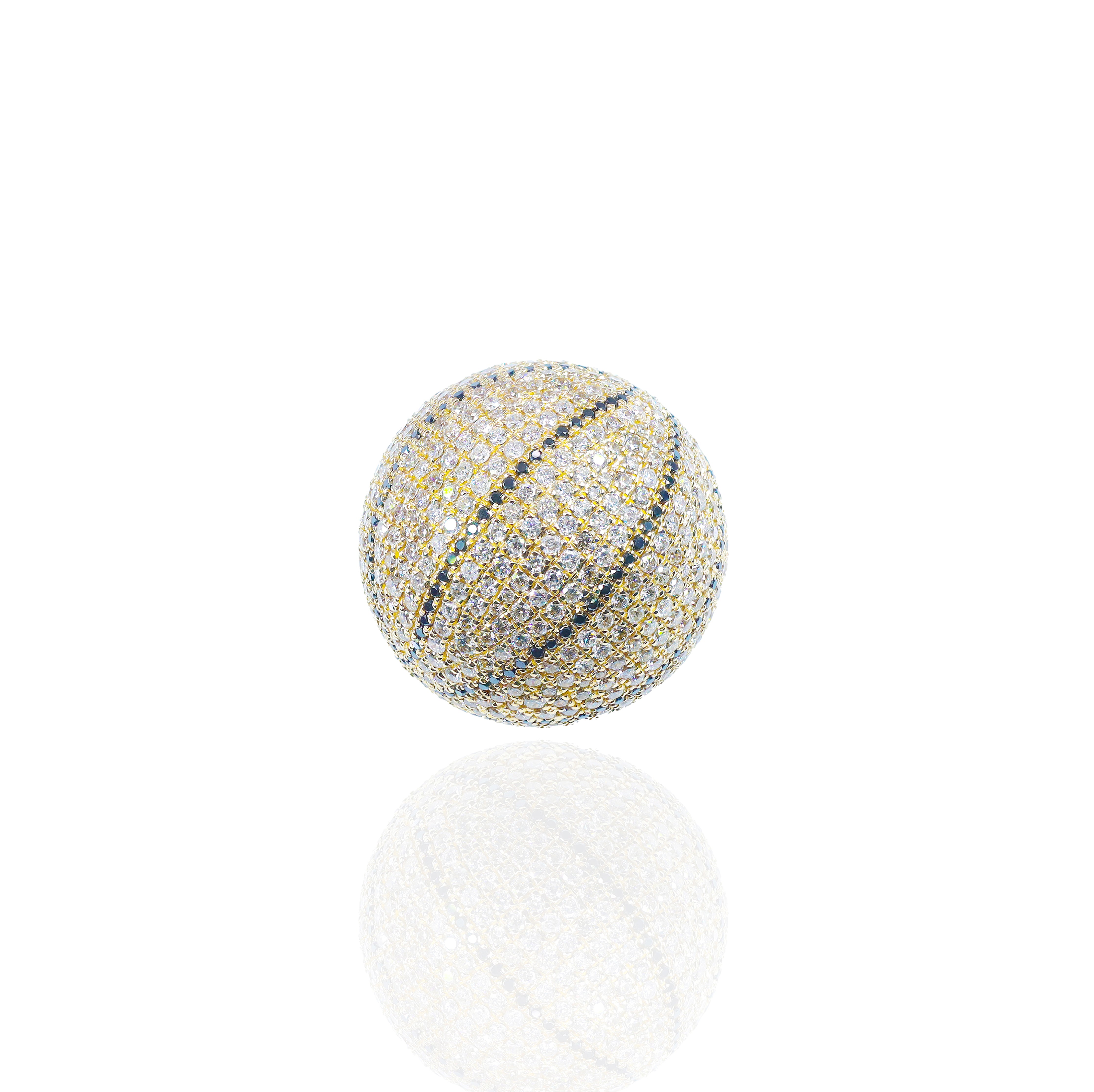 Spinning Basketball Diamond Pendant