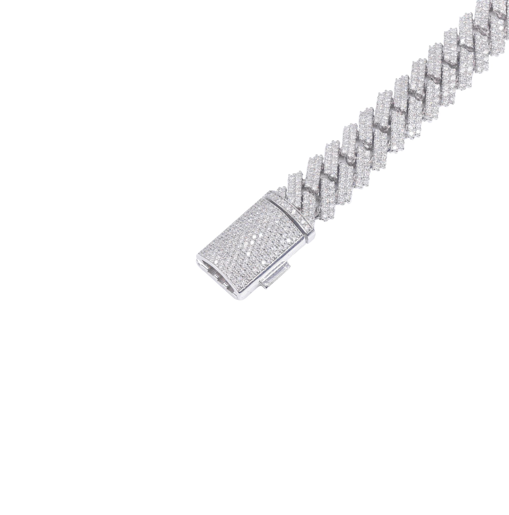 14mm Jagged Diamond Miami Cuban Chain