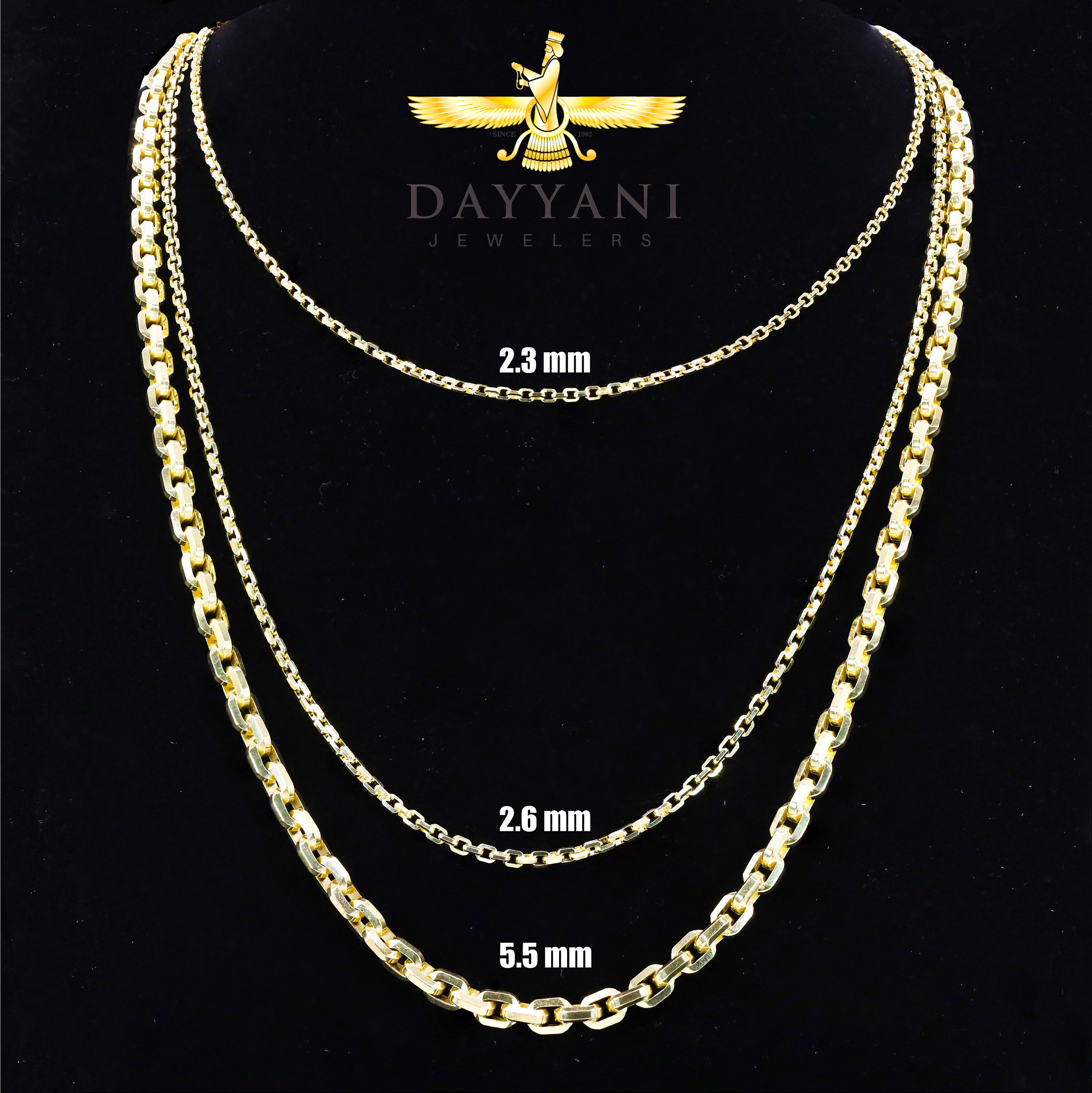 14KT Solid Hermes Link Yellow Gold Chain