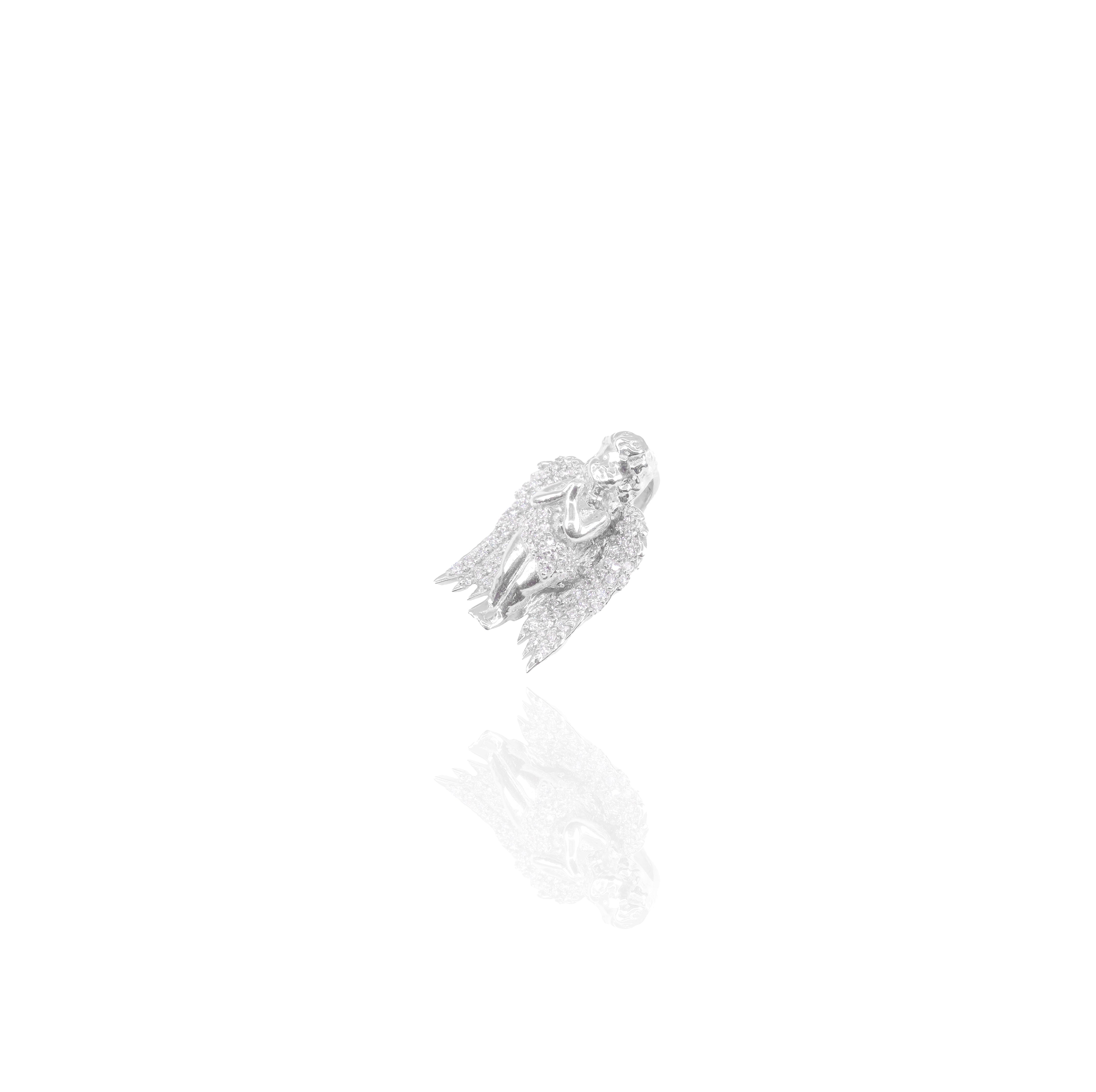 Praying Angel Diamond Pendant