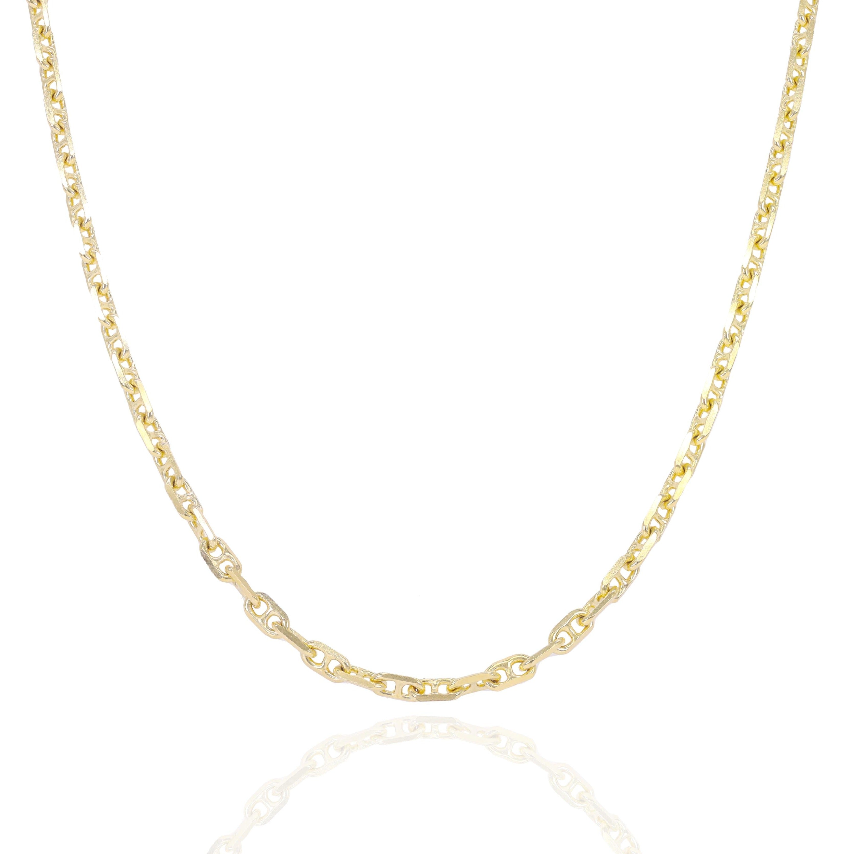 14KT Mariner/Anchor Link Yellow Gold Chain