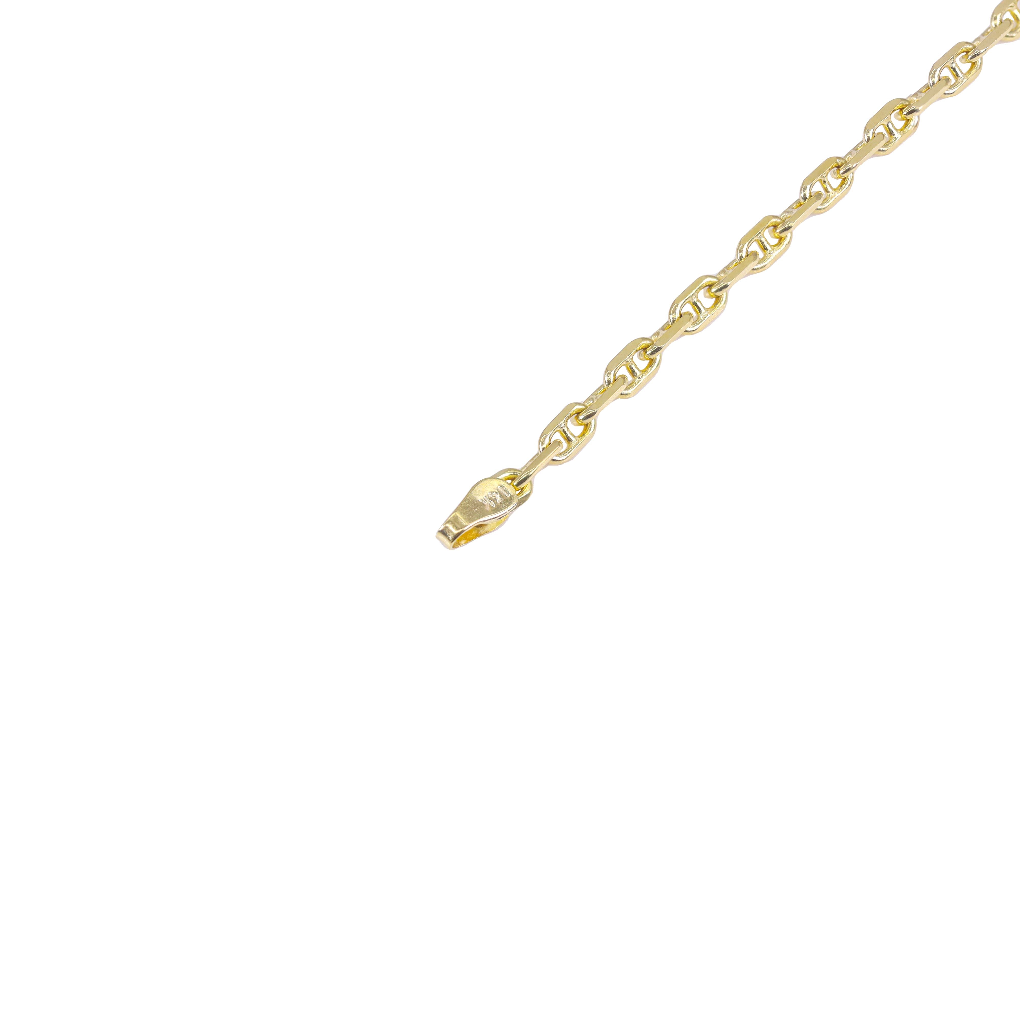 14KT Mariner/Anchor Link Yellow Gold Chain