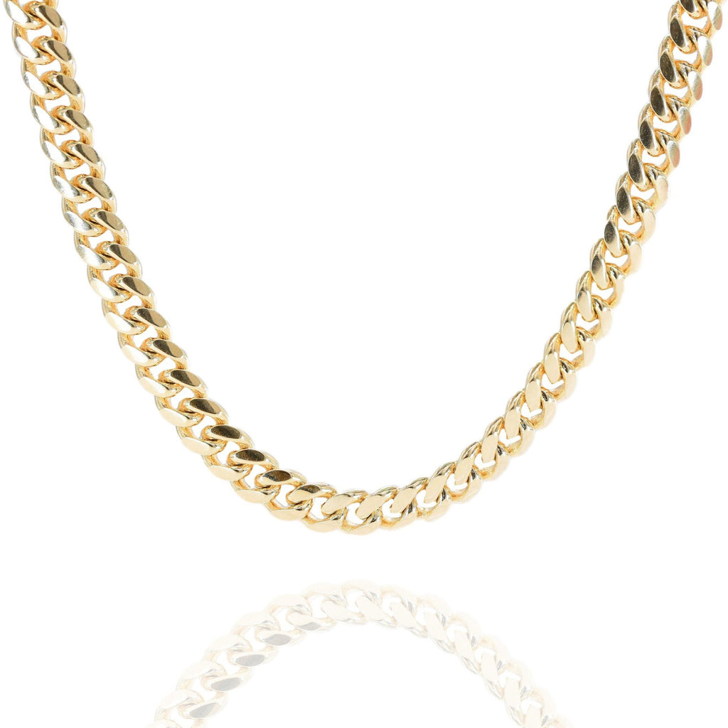 Made in Italy Men's 6.8mm Cuban Link Chain Bracelet in 14K Gold