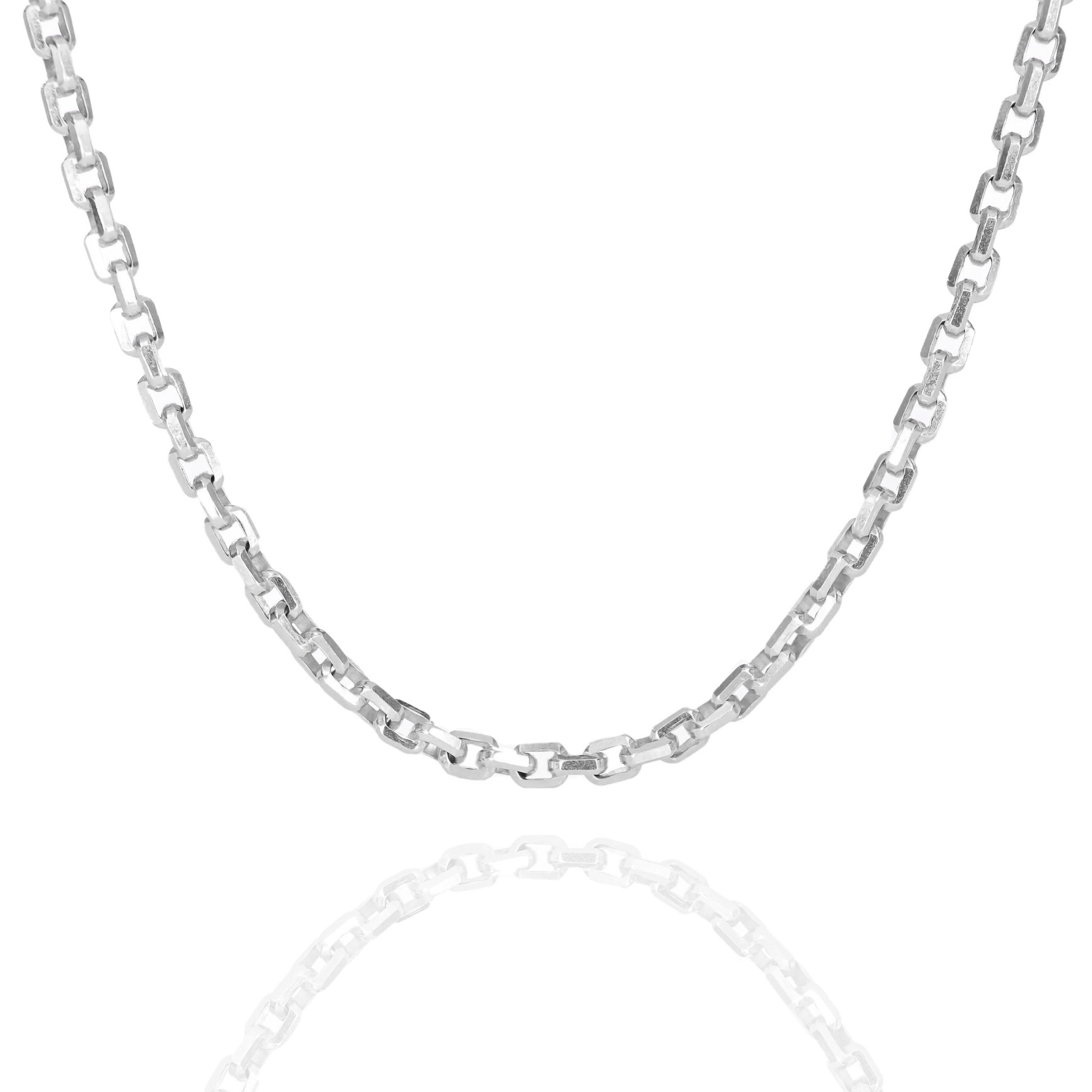 14KT Solid Hermes Link White Gold Chain